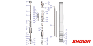 RICAMBI FORCELLA KAWASAKI KX 450 F (15-16) - BULLONE PIED. OLIO (83)