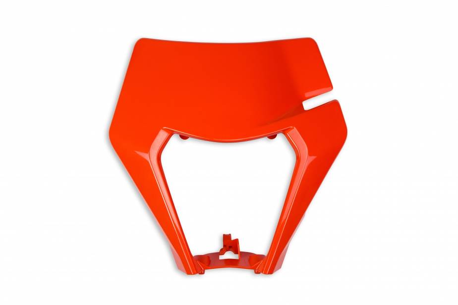 MASCHERINA-PORTAFARO-COMPATIBILE-CON-KTM-EXC-125-2020-2021-plastica-di-ric.-portafaro-OEM-ARANCIO FLUO-FFLU