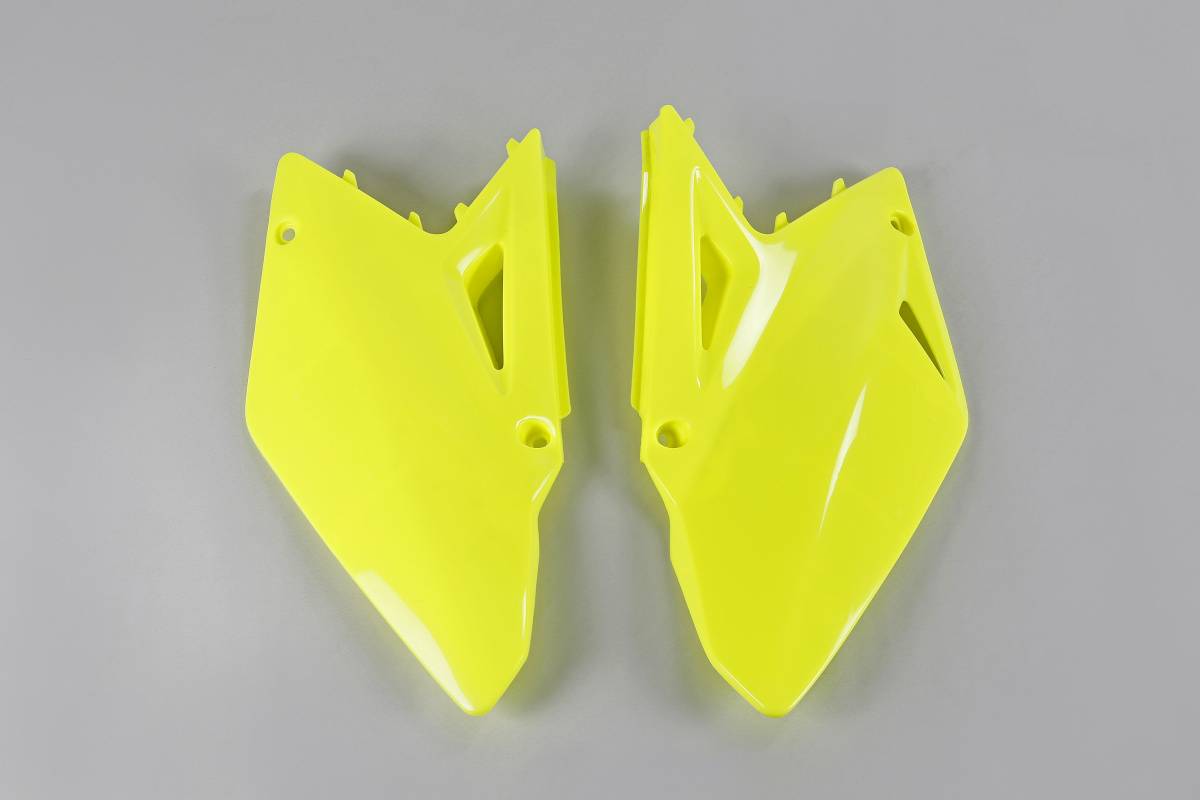 FIANCATINE-LATERALI-COMPATIBILE-CON-SUZUKI-RMZ-450-2008-2017-GIALLO FLUO-DFLU