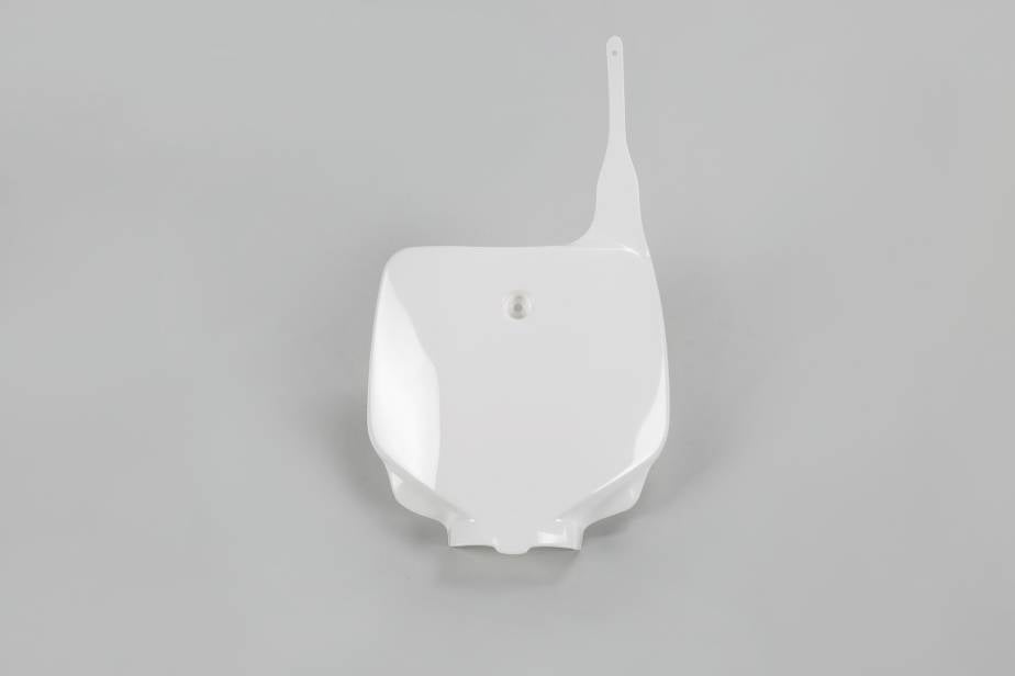 TABELLA PORTANUMERO ANTERIORE COMPATIBILE CON KAWASAKI KX 85 1998-2013 bianco