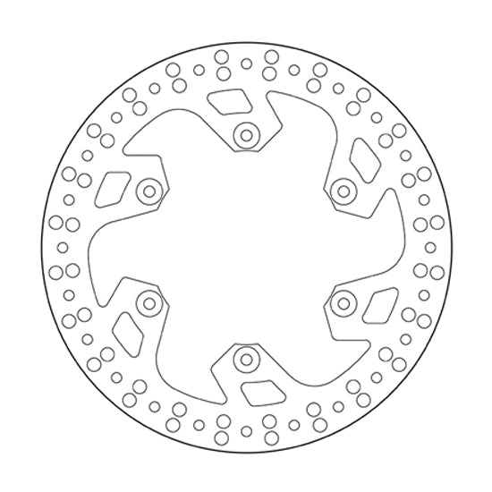 Disco freno posteriore Brembo Serie Oro Yamaha YZF 250 02-18