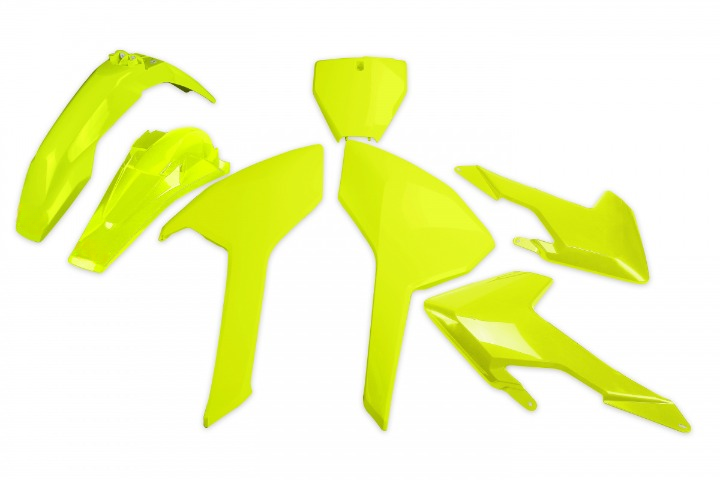 KIT-PLASTICHE-COMPATIBILE-CON-HUSQVARNA-FC-350-2016-2018-GIALLO FLUO-DFLU