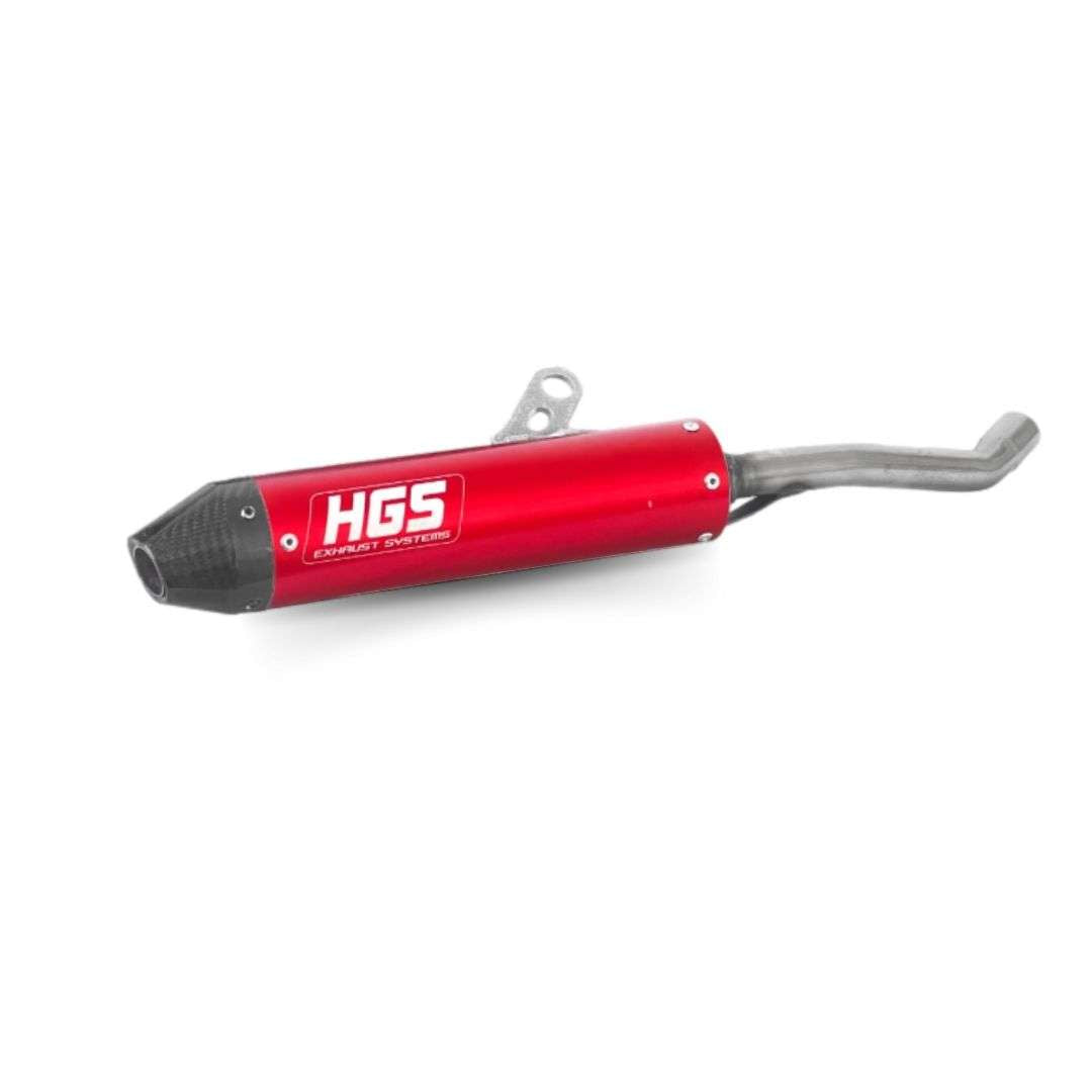 Silenziatore HGS rosso fondello acciaio FANTIC 125 XX 22-25