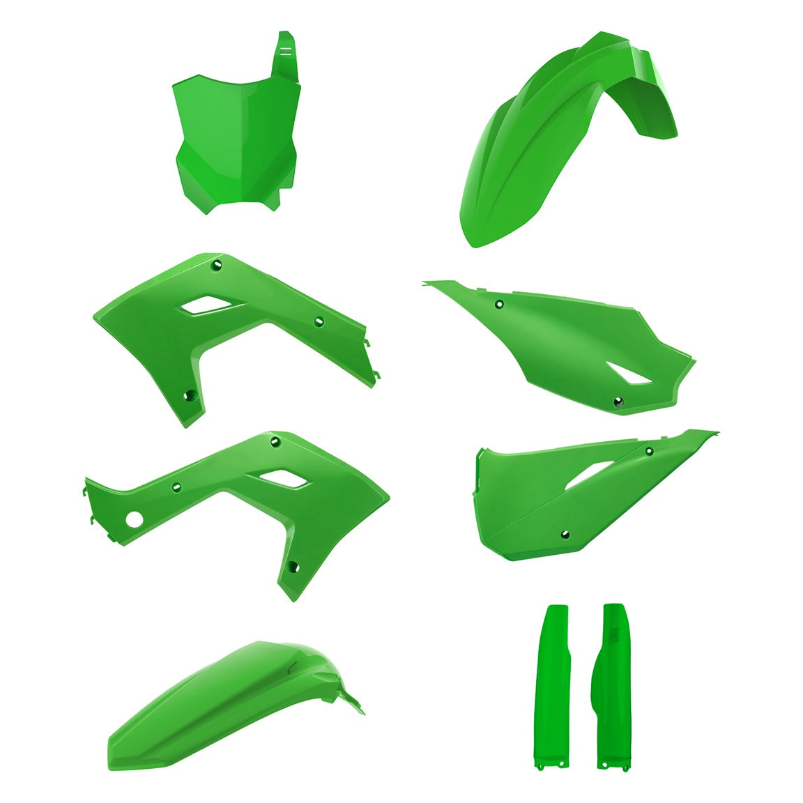 KIT PLASTICHE RESTYLING VERDE KXF '26 STYLE KAWASAKI KX 250 (03-08) POLISPORT