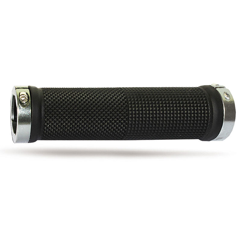 MANOPOLE PROGRIP 999 MM 22 + TAPPI - NERO/ANELLO ARGENTO