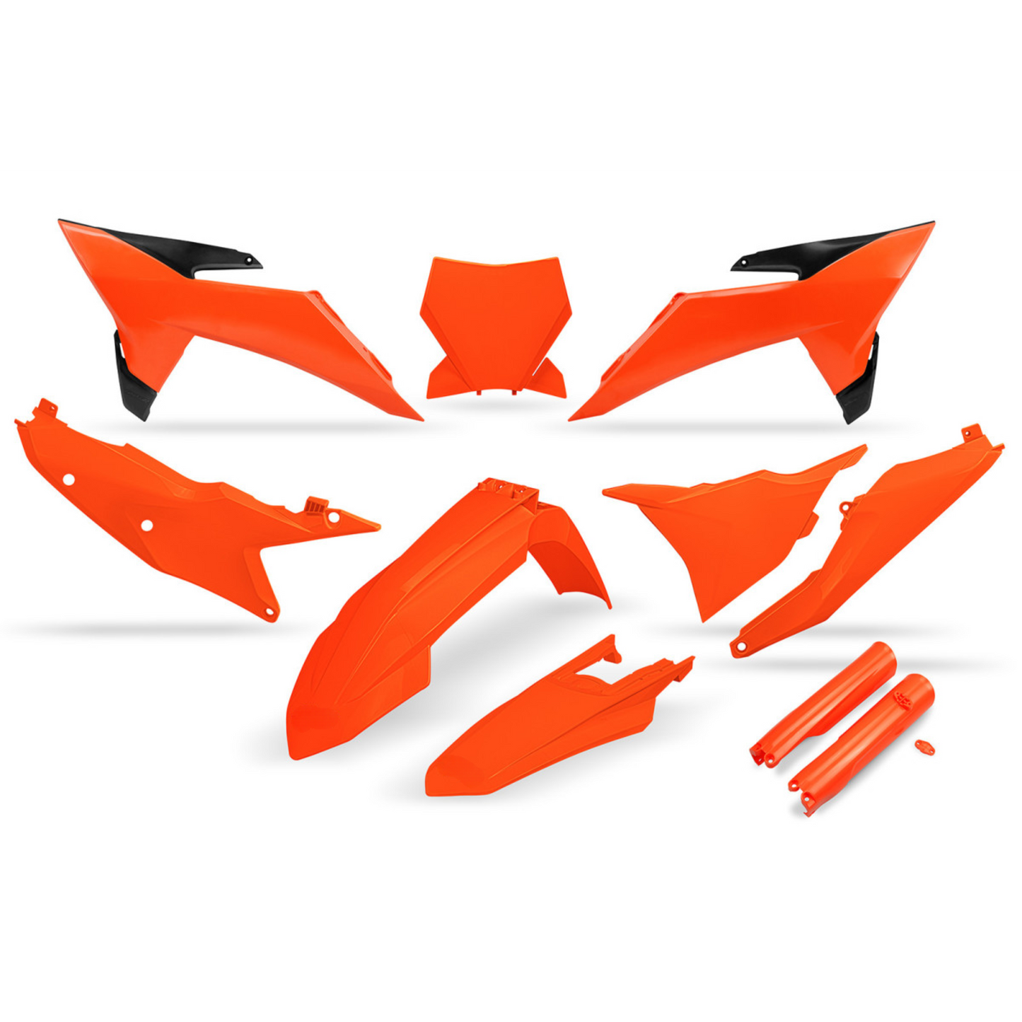 KIT PLASTIQUE COMPLET UFOPLAST POUR KTM SX 250 2025-2025 / ORANGE FLUO