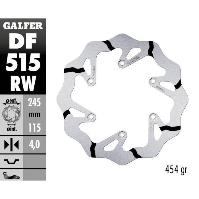 Disco freno posteriore Galfer Race Yamaha YZ 250 19-21