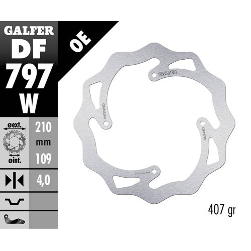 Disco freno posteriore Galfer Wave Ktm SX 85 11-20