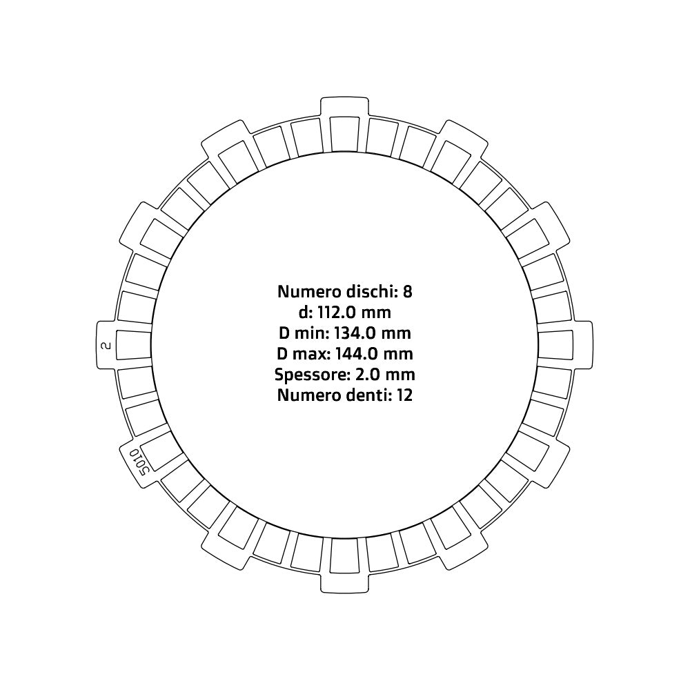 Dischi frizione guarniti NRTeam Beta RR 400 05-09 - 2,0 mm