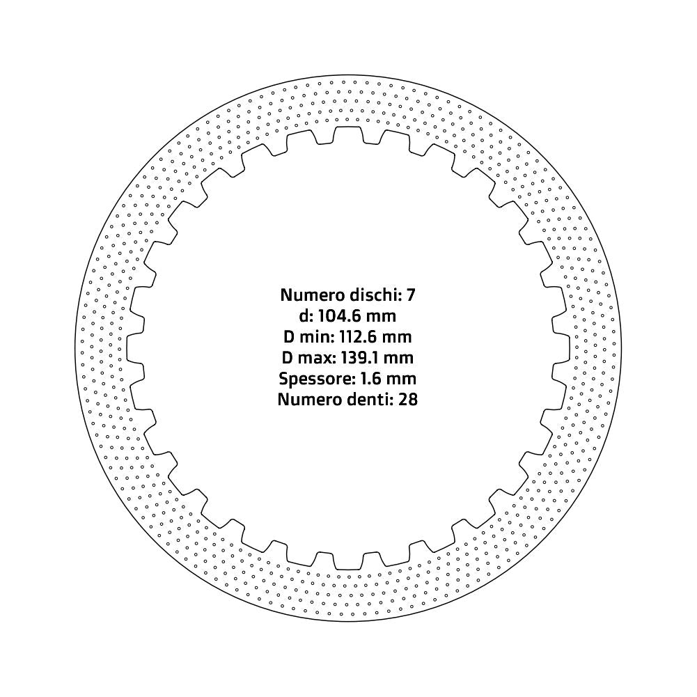 Dischi frizione guarniti NRTeam Husqvarna WR 300 09-13 - Serie acciaio