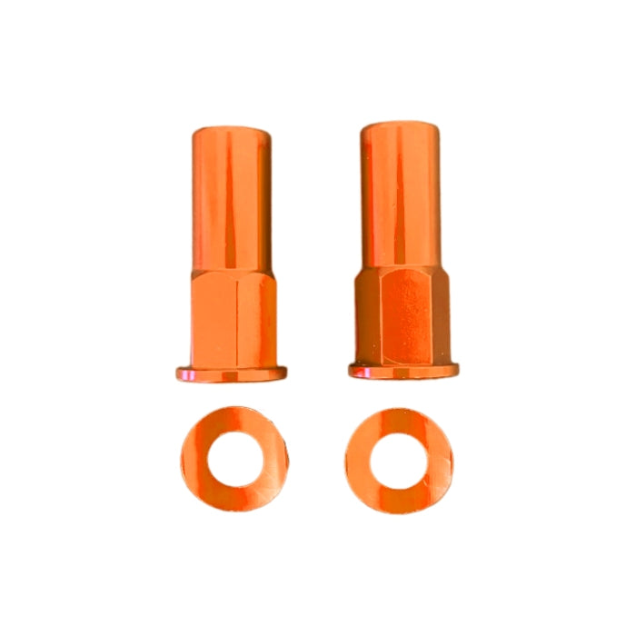 Coppia dadi ferma copertone arancioni