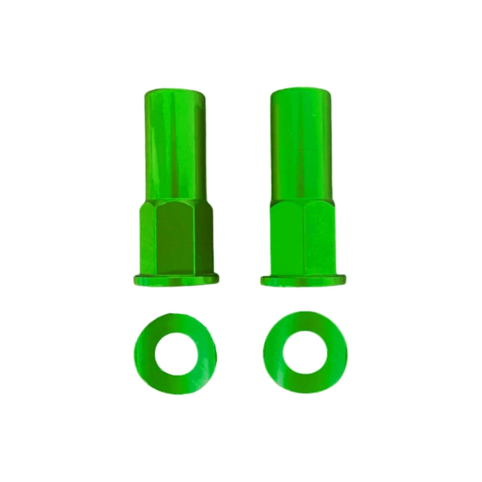 Coppia dadi ferma copertone verdi