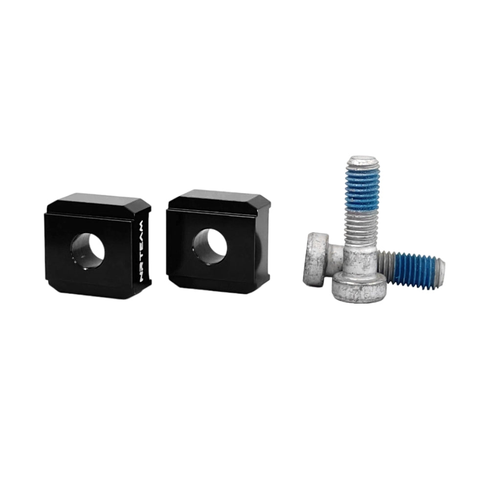 KIT RIALZI MANUBRIO BETA RR 300 (13-24) - 10 MM NRTEAM NERI