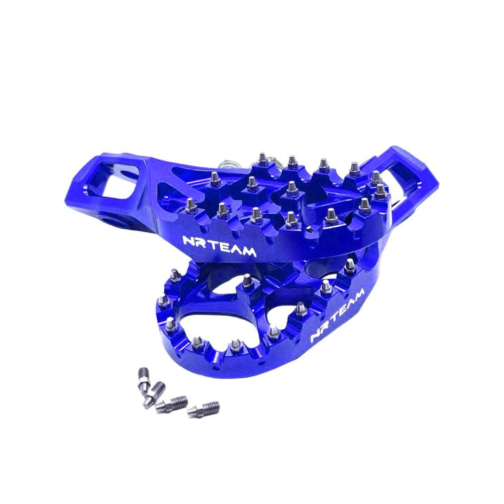 Coppia pedane Nrteam blu in ergal Gas Gas EC 300 24-25