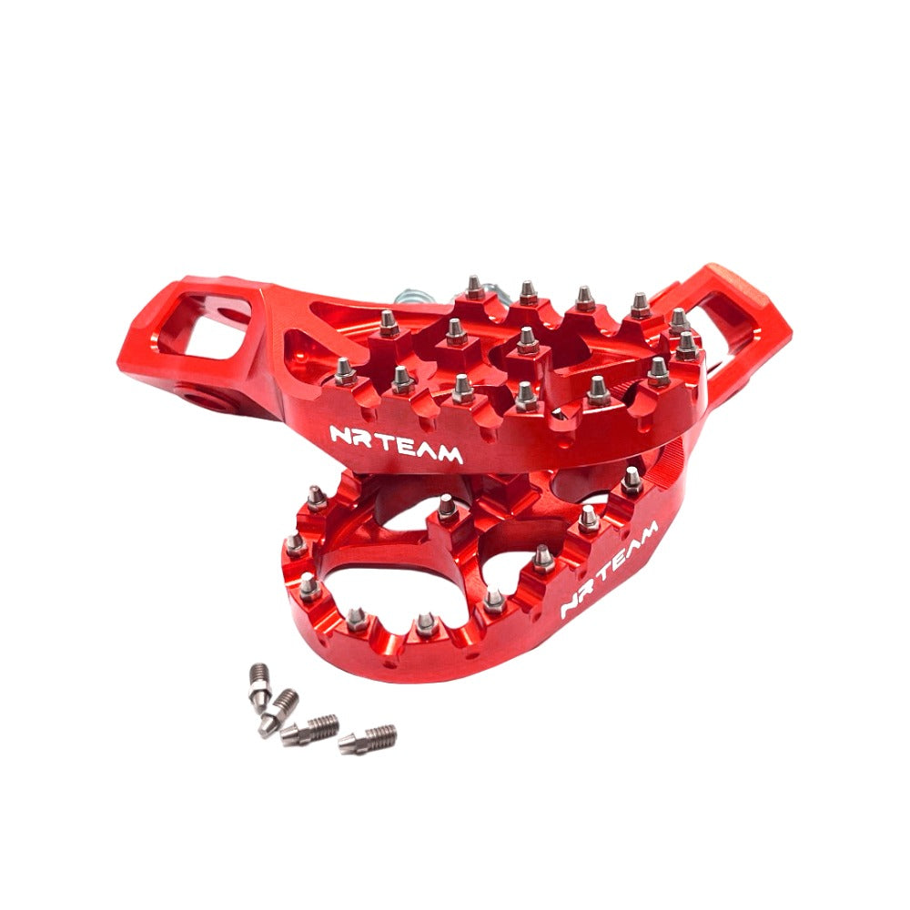 Coppia pedane Nrteam rosse in ergal Gas Gas MC 85 21-25
