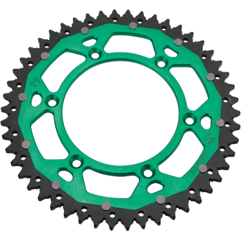 Corona ZF Dual 52 denti verde Kawasaki KX 125 80-08