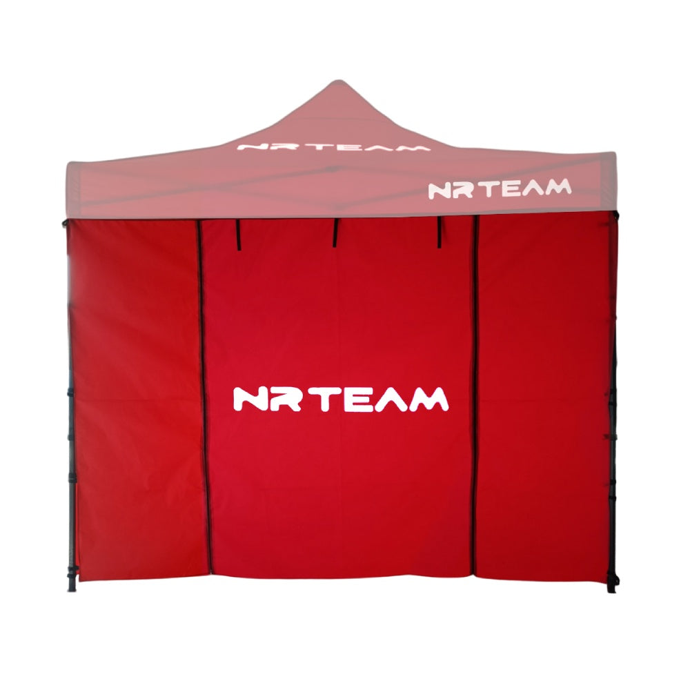 PARETE ANTERIORE CON PORTA PER GAZEBO - ROSSA