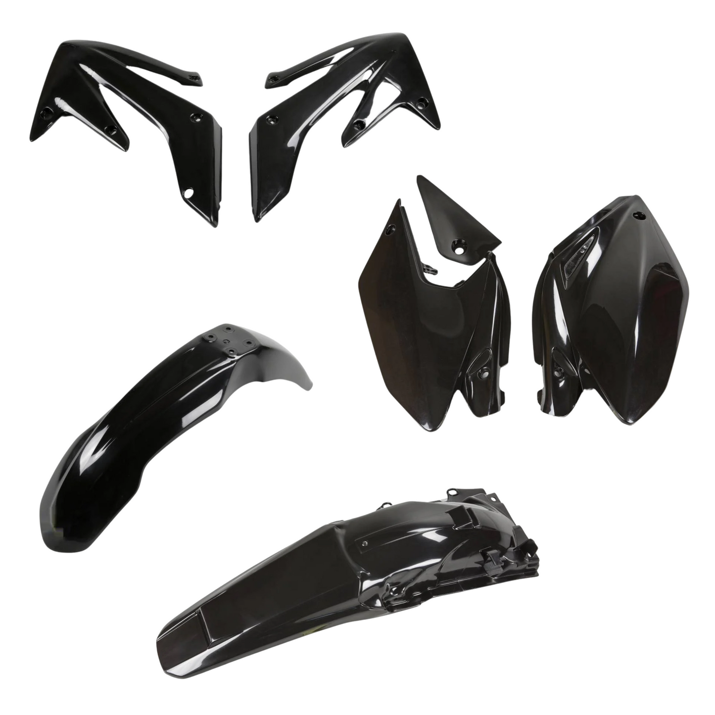 KIT PLASTICHE PER HONDA CRF 250X 2004-2017 / NERO