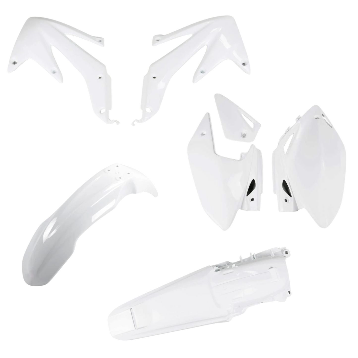 KIT PLASTIQUES POUR HONDA CRF 450X 2005-2007 / BLANC
