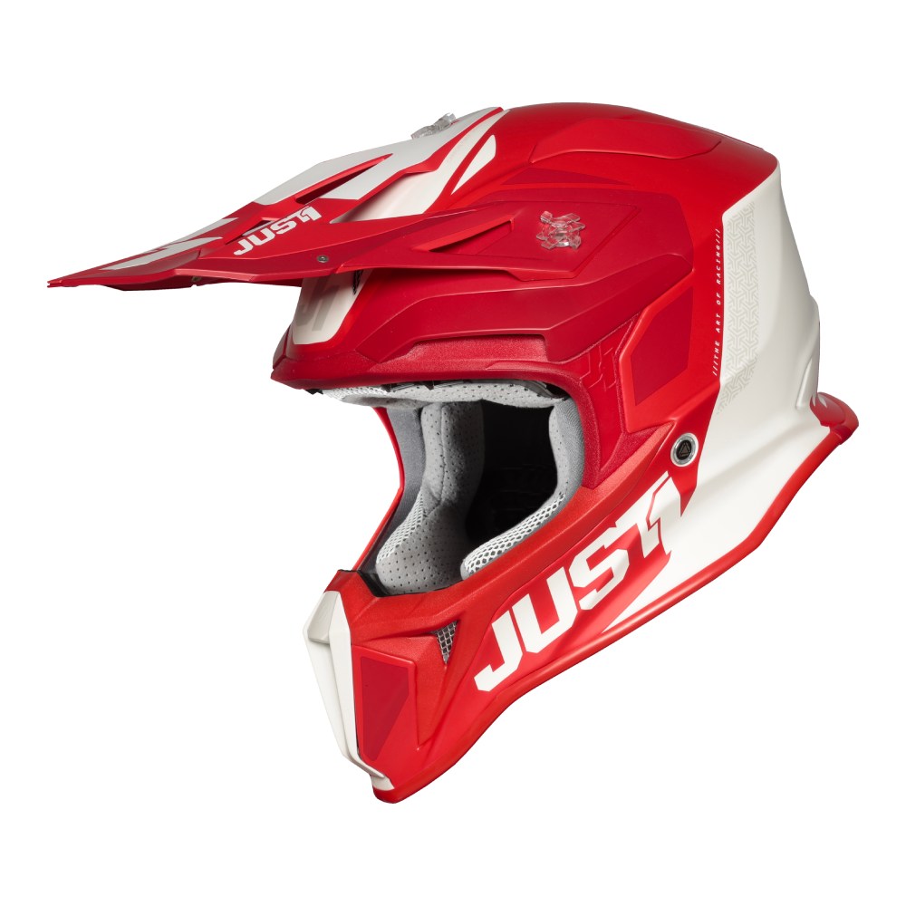 Casco Just1 J18 Mips Pulsar - Rosso Bianco - Tg L