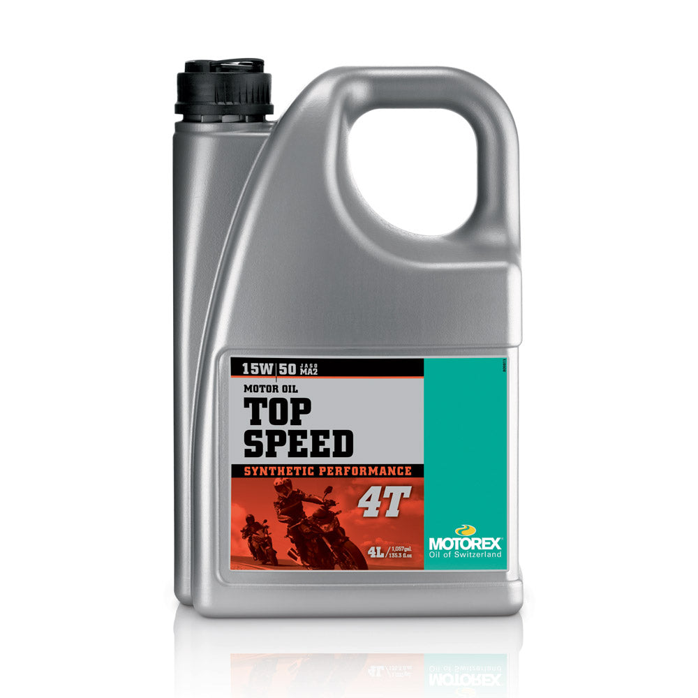 OLIO MOTORE MOTOREX TOP SPEED 4T 15W/50 JASO MA 2 - 4 L