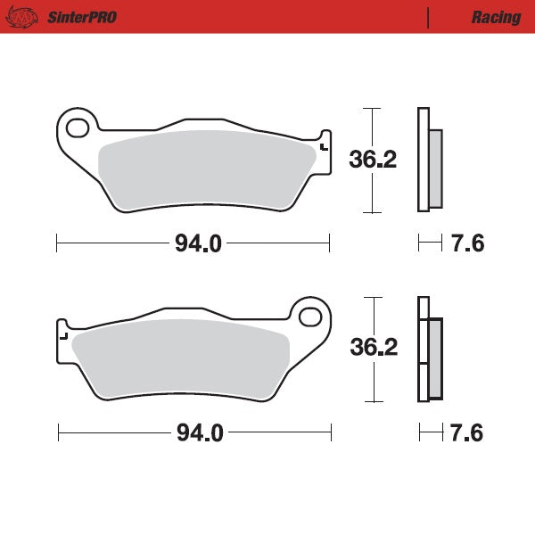 Pastiglie Moto Master Tm MX 250 95-23 anteriori racing