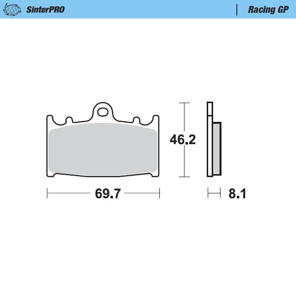 PASTIGLIE FRENO MOTO MASTER SM RACING GP PER PINZA SM RACING