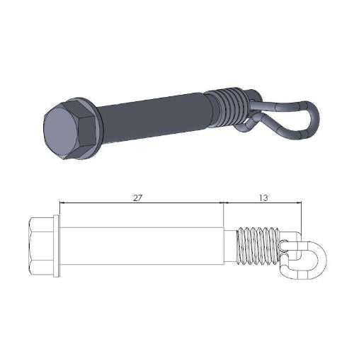 Perno pinza freno Ktm SX 85 04-10 posteriore Moto Master
