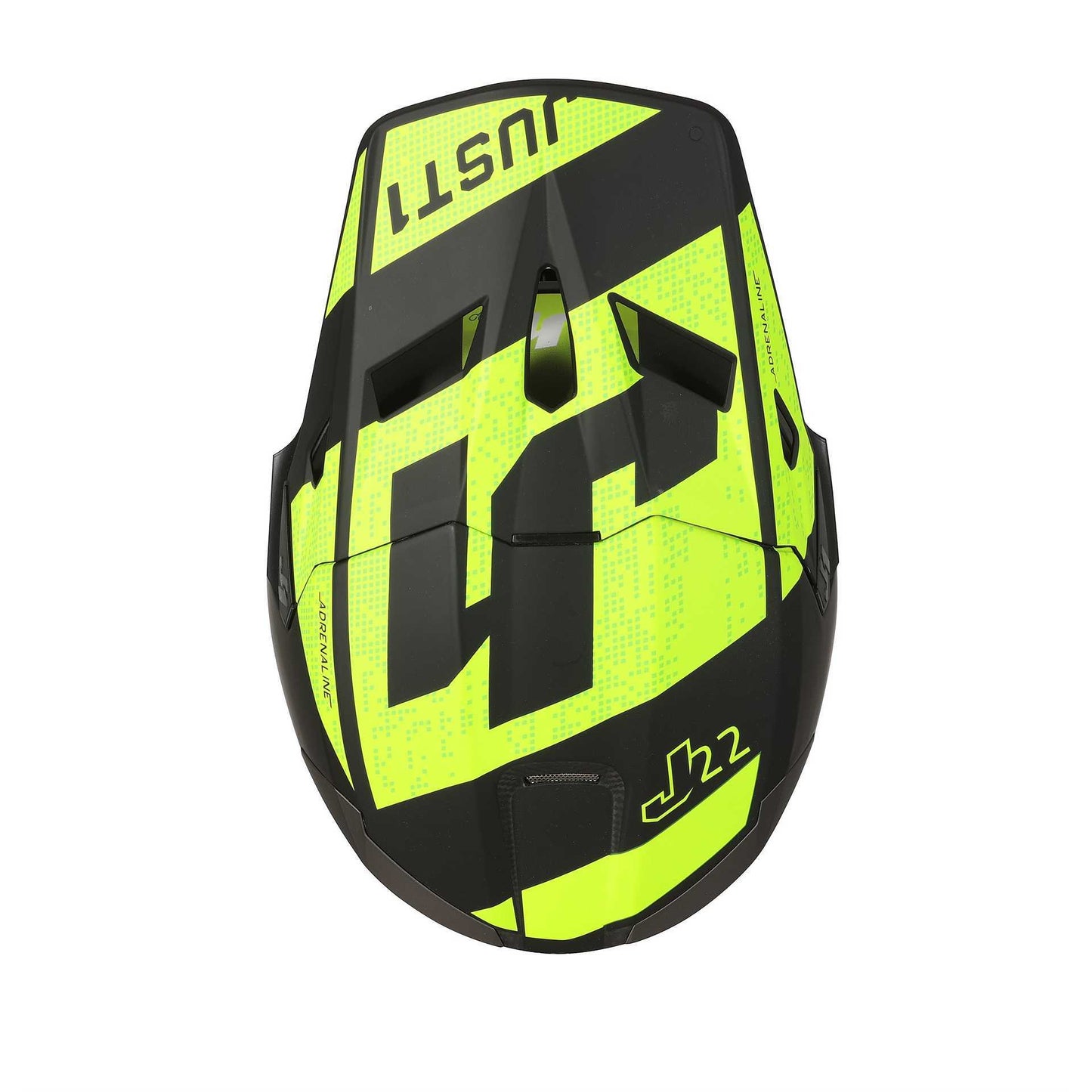 Frontino casco Just1 J22 Adrenaline Carbonio Giallo fluo