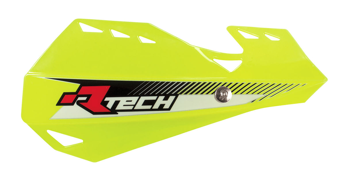 PARAMANI DUAL EVO RACETECH UNIVERSALI CON KIT MONTAGGIO GIALLO FLUO