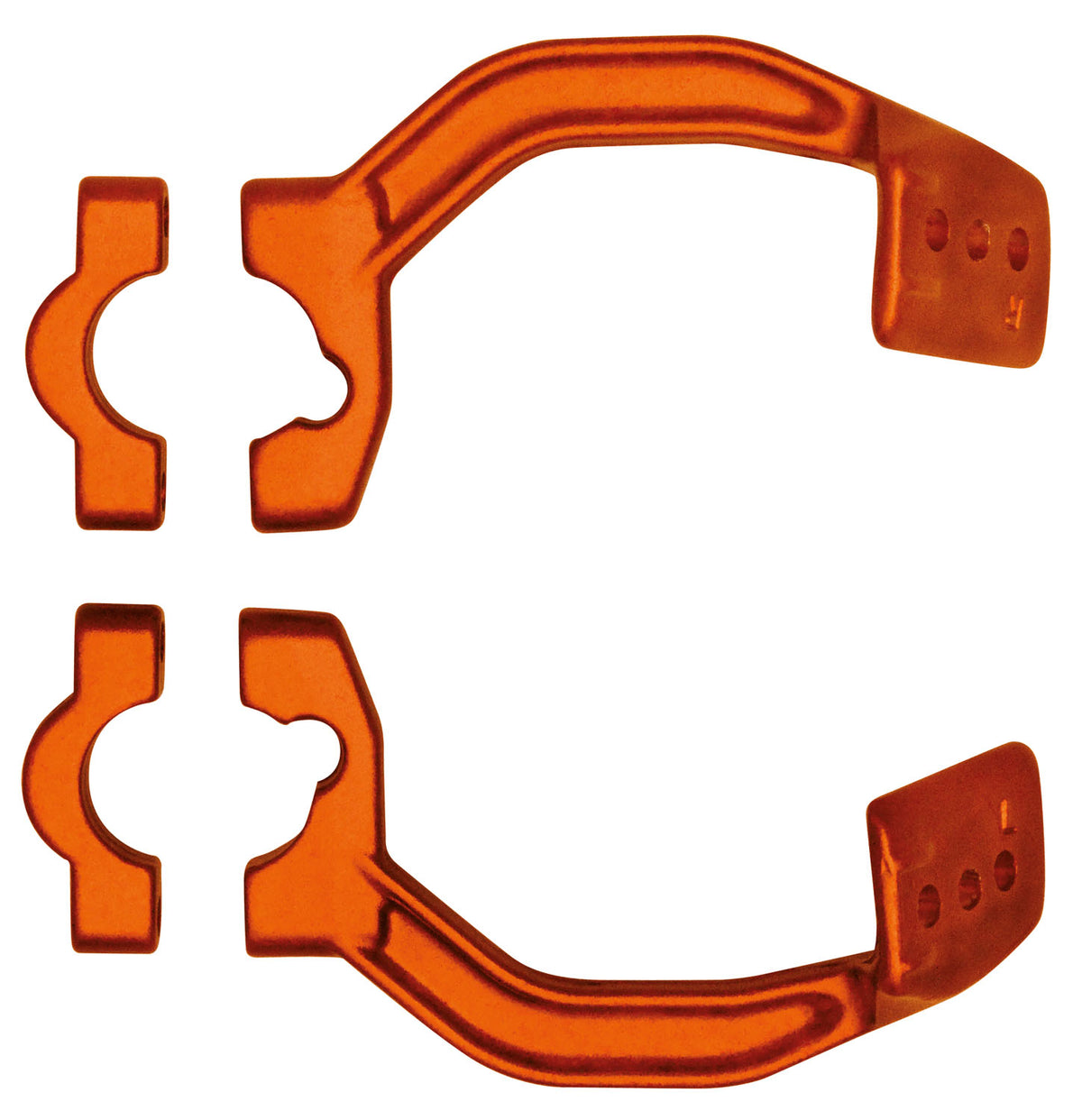KIT MONTAGGIO PARAMANI RACETECH ALLUMINIO FORGIATO ARANCIONE