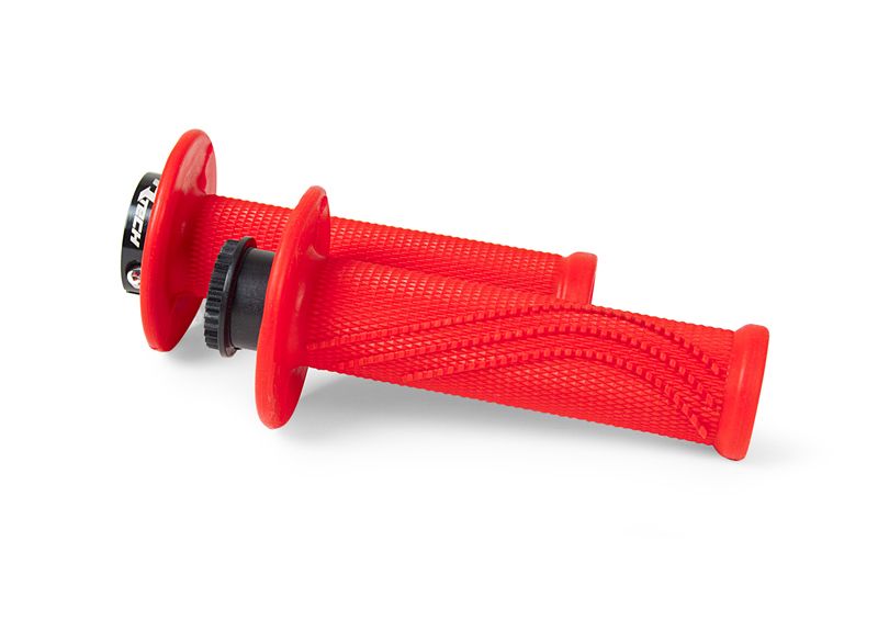 MANOPOLE LOCK-ON RACETECH MANOPOLA R20 WAVE BLOCCAGGIO RAPIDO ROSSO FLUO