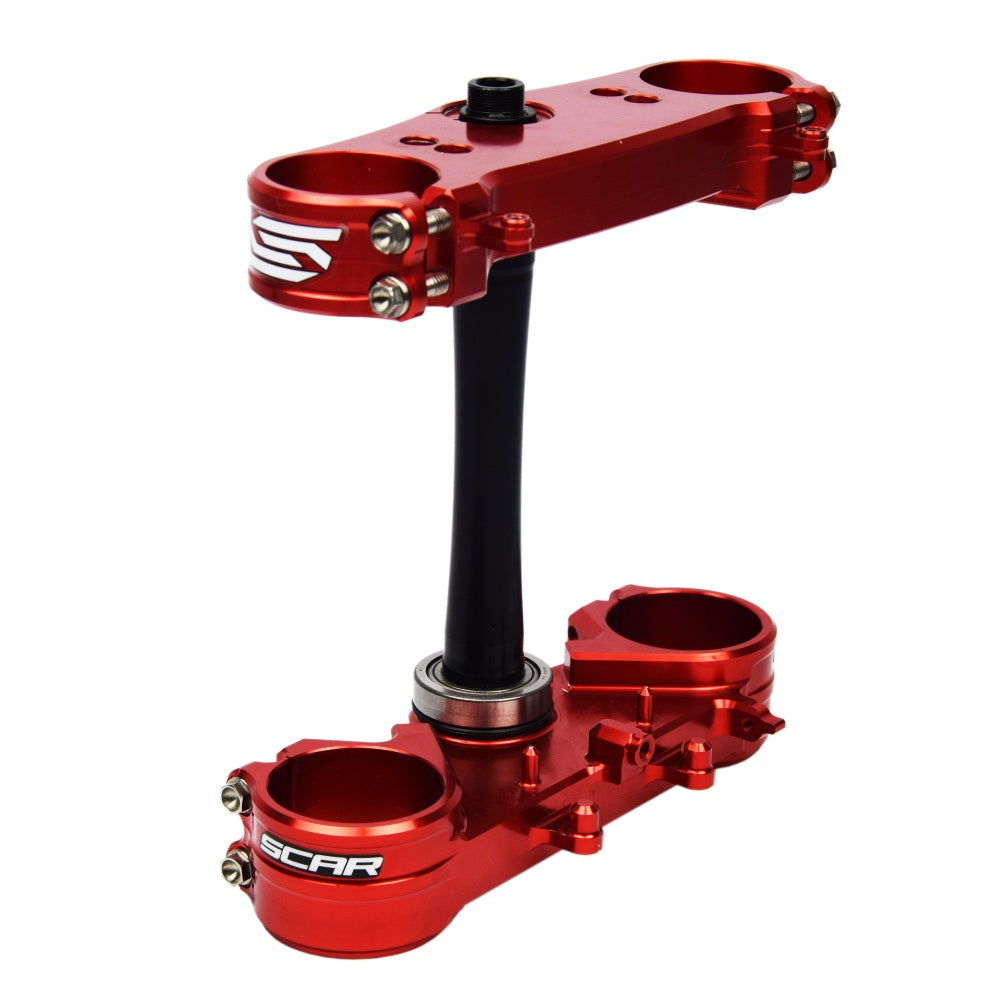 Piastra di sterzo rossa Scar Honda CRF 450R 13-20
