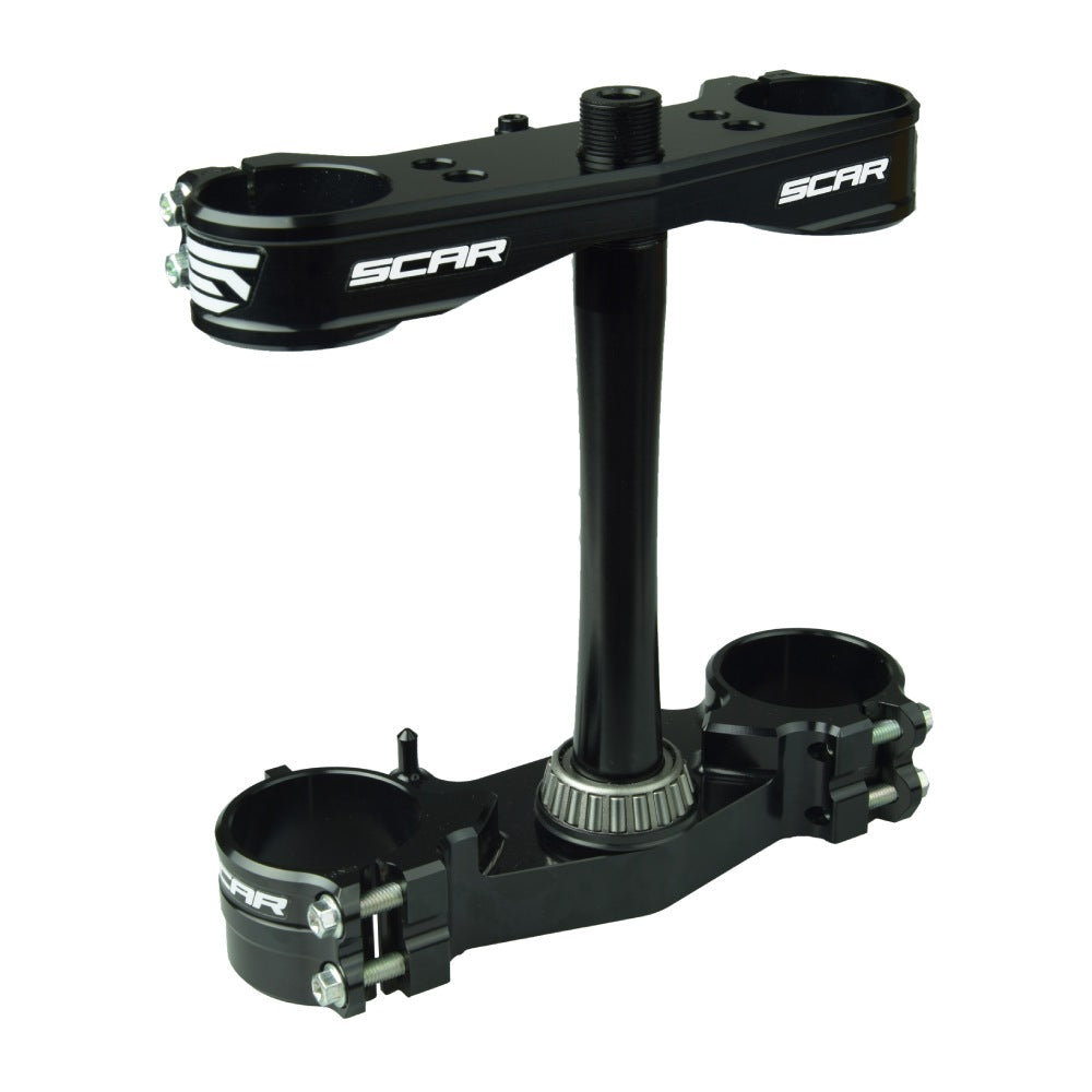 Piastra di sterzo nera Scar Kawasaki KXF 250 06-25