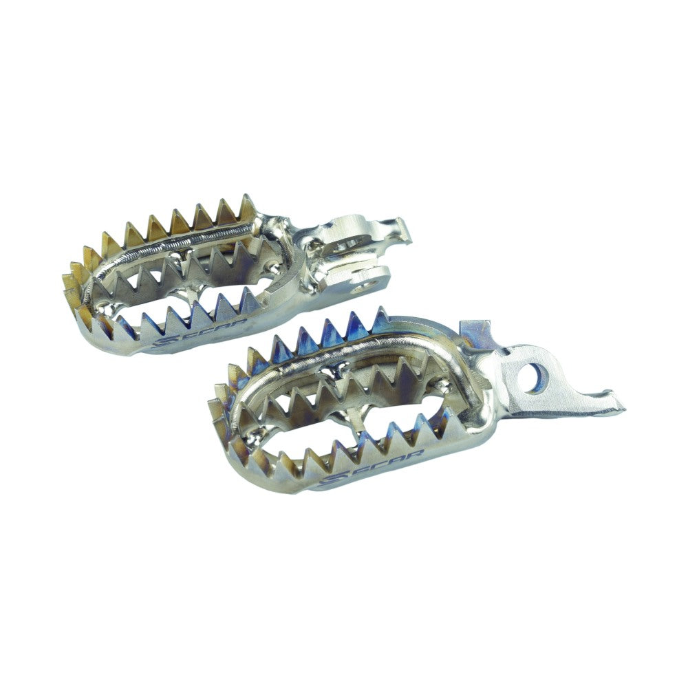 Coppia pedane Gripper in titanio Scar Kawasaki KXF 250 06-25