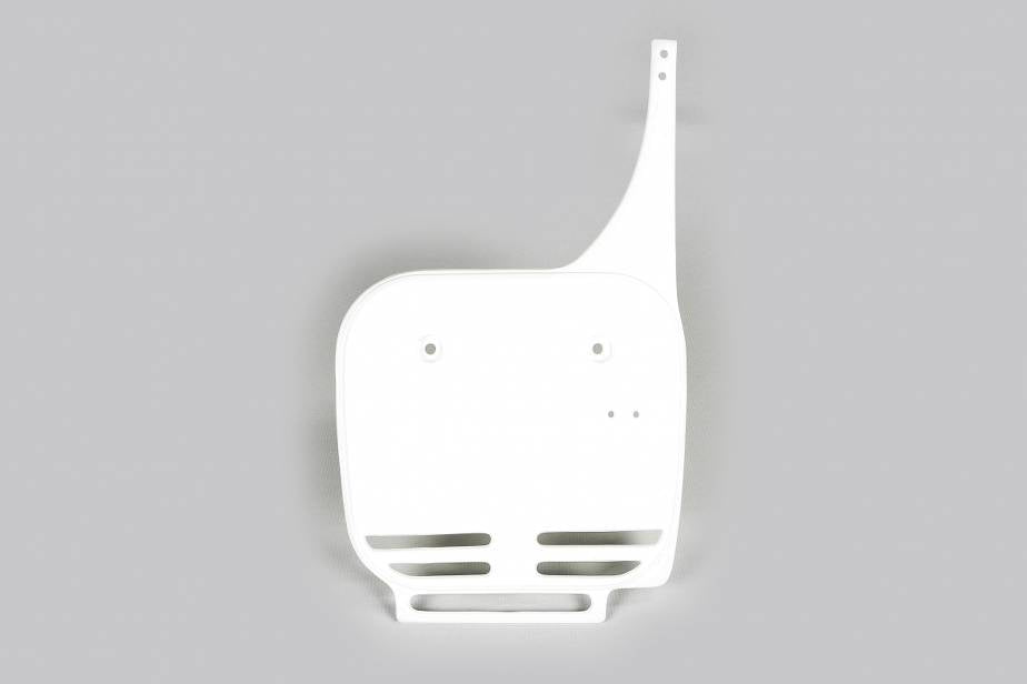 TABELLA PORTANUMERO ANTERIORE COMPATIBILE CON KAWASAKI KX 60 1984-2004 bianco