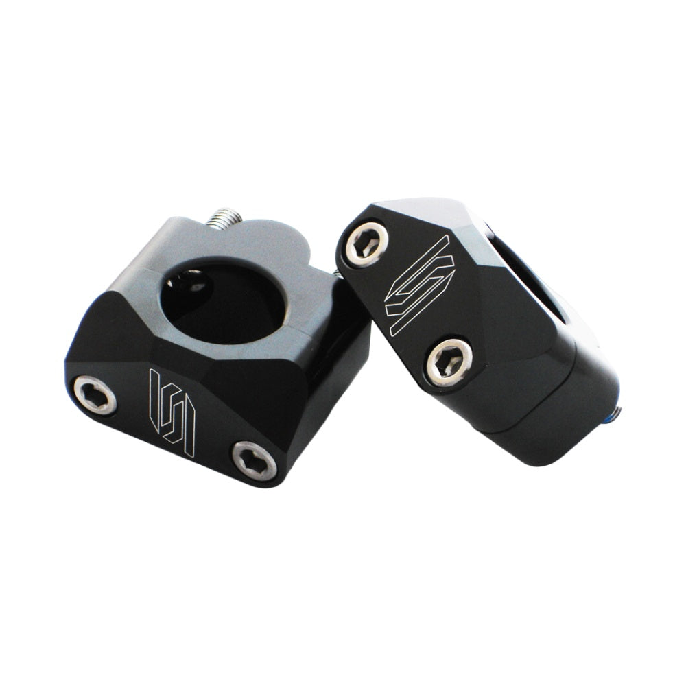KIT ADATTATORI PER MANUBRIO 28.6 MM SU PIASTRE DA 22 MM NERI - SCAR