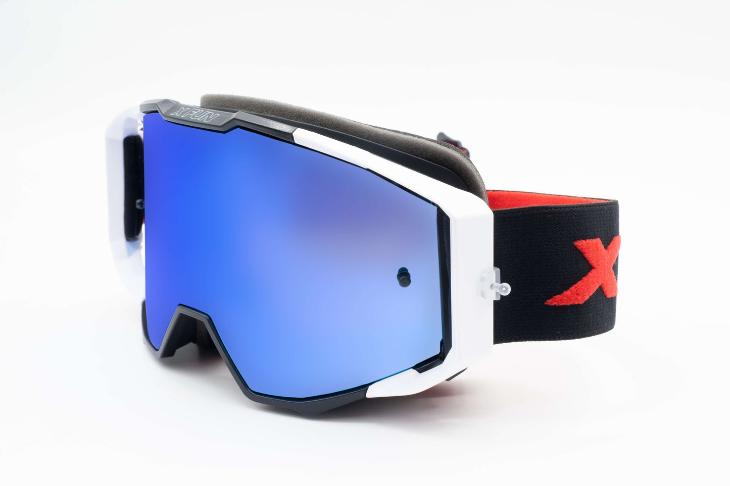 MASCHERA ENDURO 19TYPE ANTIAPPANNAMENTO - SGANCIO RAPIDO - NERO/BIANCO