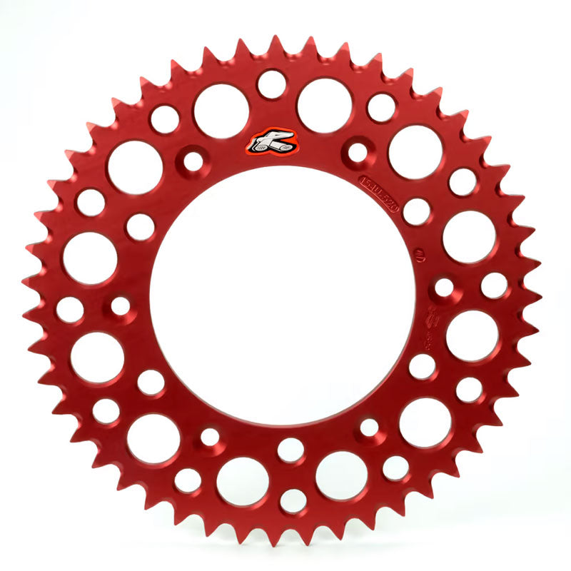CORONA RENTHAL ERGAL ULTRALEGGERA HONDA CRF 450RX (17-25) 49 DENTI PASSO 520 ROSSA