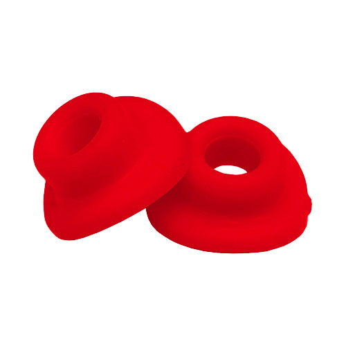 Coppia gommini valvola camera aria rossi