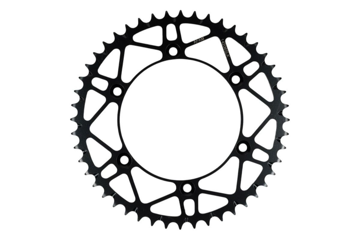 CORONA AFAM ACCIAIO HUSQVARNA TE 400 (01-02) 48 DENTI NERA