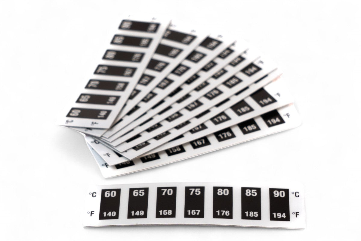 TERMOMETRI ADESIVI REVERSIBILI DA 60 A 90°C (10 PEZZI) MOTOCROSS MARKETING
