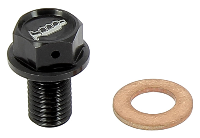 TAPPO DRENAGGIO OLIO CON INSERTO MAGNETICO M10 X 15MM PASSO 1,25 - NERO YAMAHA YZ 450 F (03-26) MOTOCROSS MARKETING