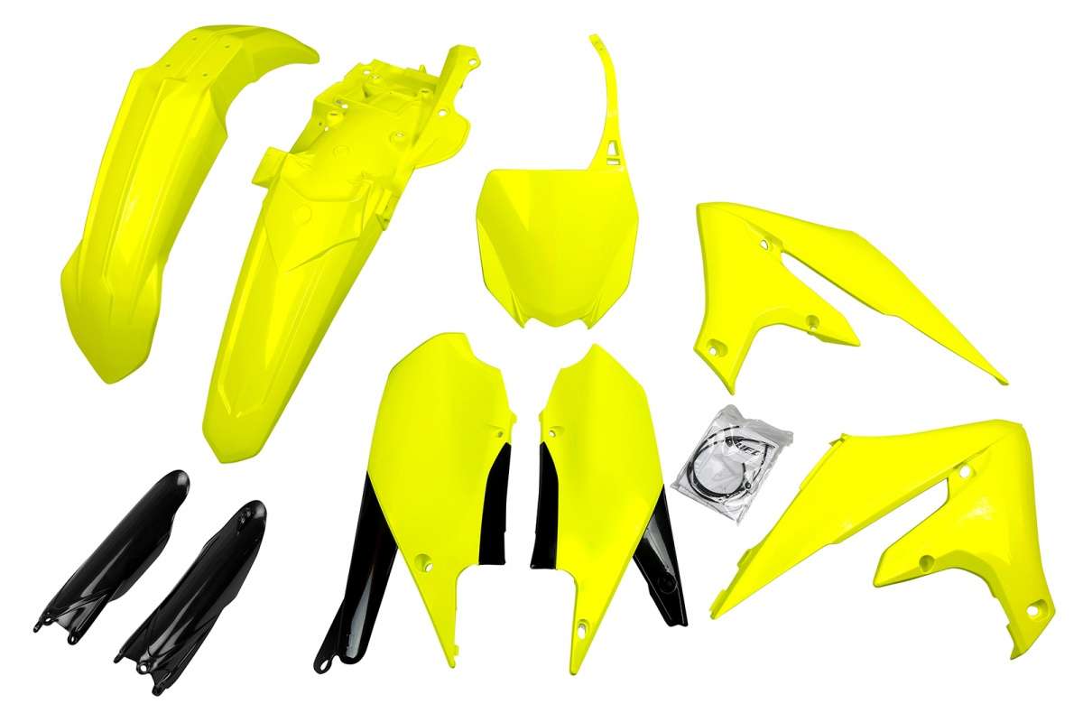 FULL-KIT-PLASTICHE-COMPATIBILE-CON-YAMAHA-YZF-450-2018-2022-GIALLO FLUO-DFLU