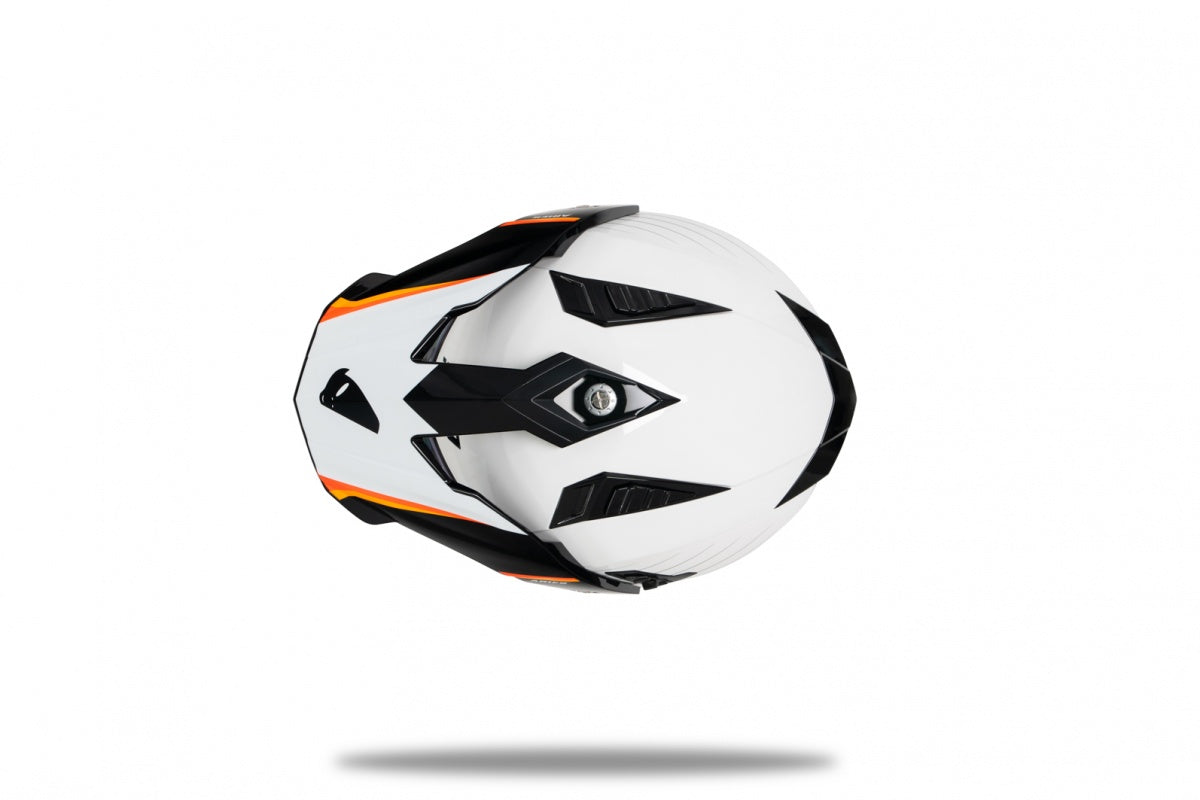 CASCO MOTOCROSS ARIES / BIANCO/NERO