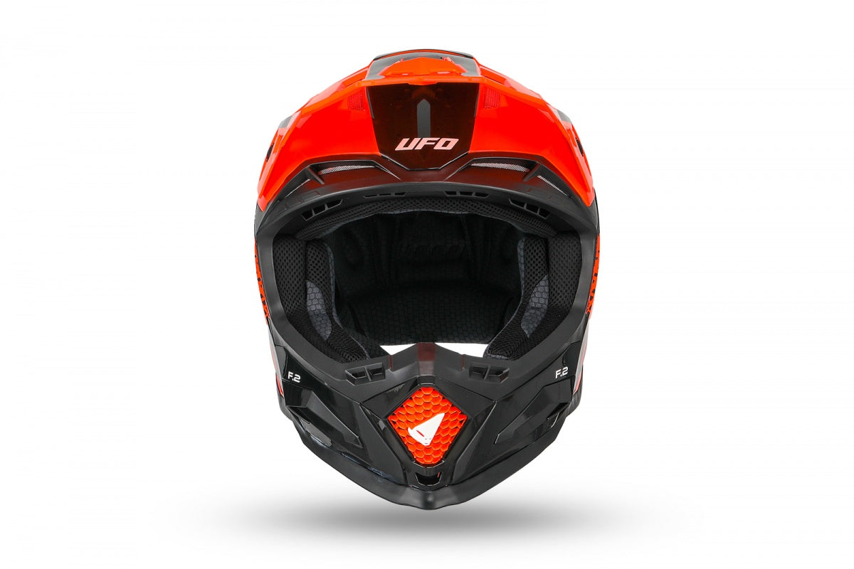 CASCO MOTOCROSS ECHUS / ARANCIO/NERO
