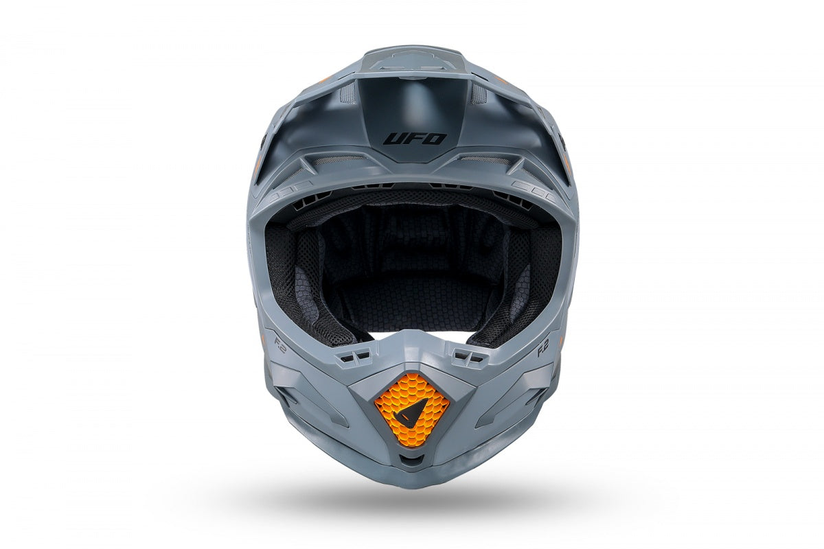 CASCO MOTOCROSS ECHUS / GRIGIO/ARANCIO