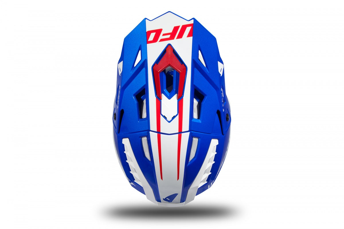CASCO MOTOCROSS ECHUS / BLU/BIANCO/ROSSO