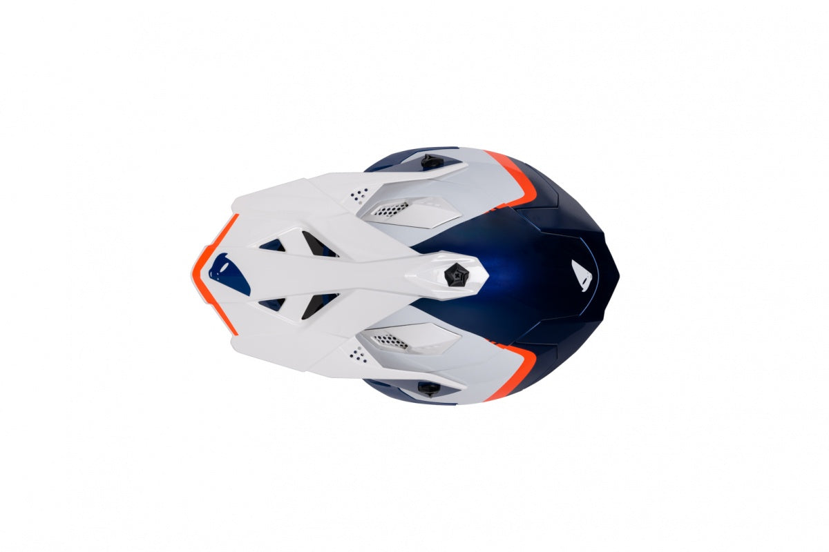 CASCO MOTOCROSS INTREPID / BLU/BIANCO