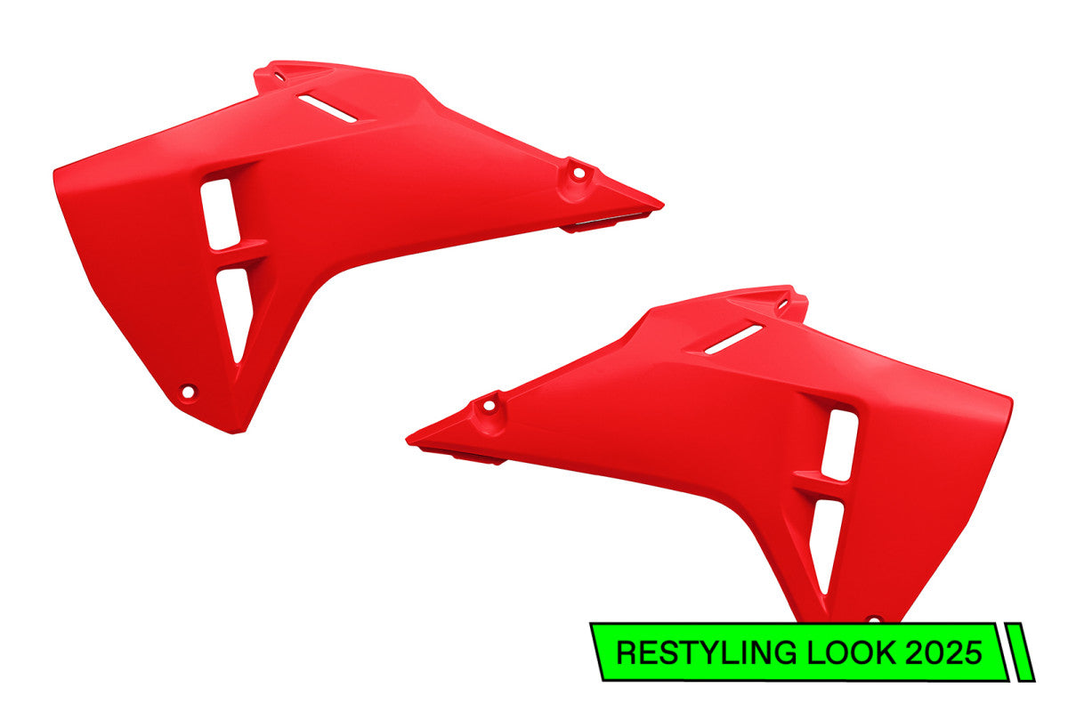 CONVOGLIATORI RADIATORE PER HONDA CRF 450R 2021-2024 / ROSSO RESTYLING